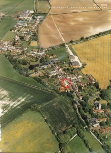 Aerial view of the cottage