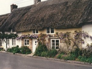 The front of the cottage